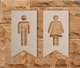 Men's/Women's Restroom Signs - Wooden Cutout, Home Decor