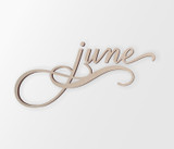"June" Wall Art Cutout - Home Decor