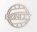 Custom Volleyball Family Name Sign - Wooden Cutout, Home Decor