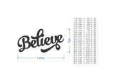 Believe Wall Decor Cutout - Various Sizes