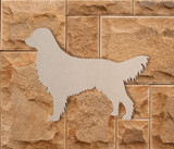 Wooden Golden Retriever Dog Silhouette Wall Art Cutout