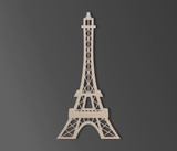 Eiffel Tower Wooden Cutout - Home Decor
