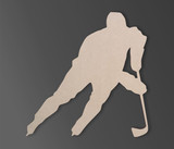 Hockey Player Wall Hanging - Home Decor, Wall Art