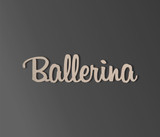 Ballerina Wall Decor Word Cutout - Home Decor