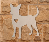 Wooden Chihuahua Love Cutout - Wall Art, Home Decor