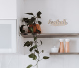 Football Wall Hanging Cutout - Home Decor, and Available in Multiple Sizes