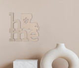 Wooden Sign "Home Louisiana" - Wall Hanging, Cutout