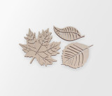 Wooden Leaf Group (Set of 3) - Cutout, Home Decor