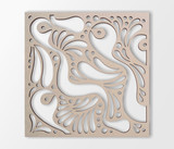 Wooden Floral Lattice - Mandala Wall Art for Home Decor