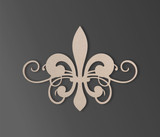 Wooden Fleur de Lis - Cutout, Wall Art, Home Decor
