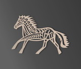 Wooden Tribal Horse Shape - Cutout, Wall Art, Home Decor
