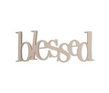 Blessed Wall Decor Word - Cutout, Religious Home Decor