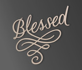 Wooden Blessed Home Decor Shape - Cutout, Wall Art