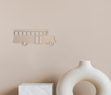 Wooden School Bus Cutout - Wall Art, Home Decor
