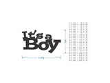 Gender Reveal Word Art - "It's a Boy" Cutout, Home Decor