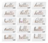 Hello Wood Word - Scroll Cut Word - Cursive Hello - Fancy Script Hello - Wall Decor
