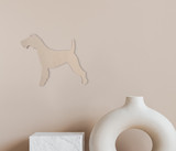 Wooden Dog Wall Art Silhouette Cutout - Welsh Terrier