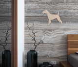 Wooden Dog Wall Art Silhouette Cutout - Welsh Terrier