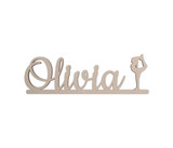 Personalized Cheerleader Name Sign - Wooden Cutout