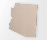 Wooden Arizona State Shape Cutout - Home Decor