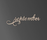 September Word Cutout - Home Decor  in Various Sizes