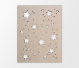 Wooden Shape Stars Pattern Cutout - Wall Art, Home Decor