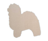 Wooden Dog Wall Art Silhouette Cutout - Old English Sheepdog