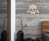 Wooden Skull and Crossbones Cutout - Wall Art, Home Decor