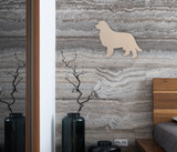 Wooden Dog Wall Art Silhouette Cutout - Newfoundland