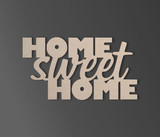 "Home Sweet Home" Wooden Sign - Cutout