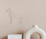 Wooden Xoloitzcuintli Dog Wall Art Silhouette Cutout