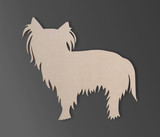 Wooden Yorkshire Terrier Dog Silhouette Cutout - Pet Lover Gift