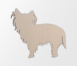 Wooden Yorkshire Terrier Dog Silhouette Cutout - Pet Lover Gift