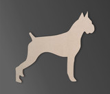 Boxer Dog Wooden Cutout - Wall Art, Home Decor
