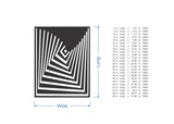 Wooden Twist Lattice Overlay - Cutout, Wall Art, Home Decor