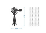 Wooden Windmill Cutout - Wall Art, Home Decor