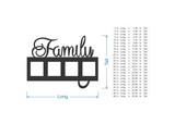 Family Photo Frame - Wooden Cutout for Wall Art