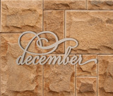 December Word Cutout - Home Decor