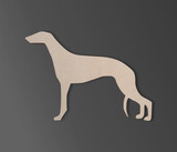 Wooden Dog Silhouette Cutout - Greyhound - Pet Lover Gift