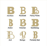 Wooden Wedding Cake Topper - Letter "B" | Perfect for Birthdays Too