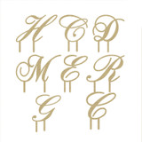 Wooden Wedding Cake Topper - Letter "B" | Perfect for Birthdays Too