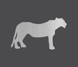 Cougar Metal Wall Art - Metal Cutout for Home Decor