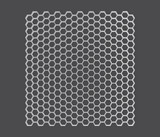 Honeycomb Pattern Metal Wall Art - Metal Home Decor