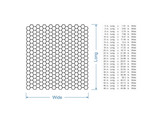 Honeycomb Pattern Metal Wall Art - Metal Home Decor