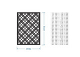 Metal Criss Cross Pattern Wall Art - Metal Cutout