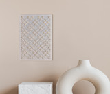 Metal Criss Cross Pattern Wall Art - Metal Cutout