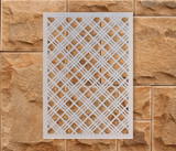 Metal Criss Cross Pattern Wall Art - Metal Cutout