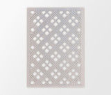 Metal Criss Cross Pattern Wall Art - Metal Cutout