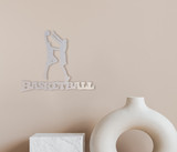 Basketball Players Silhouette Metal Wall Art - Cutout