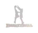 Basketball Players Silhouette Metal Wall Art - Cutout